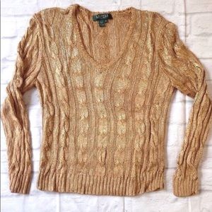 Ralph Lauren Liquid Gold Sweater